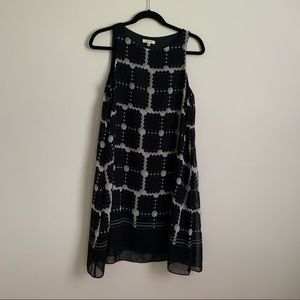 Max Studio Womens S Sleeveless Geometric Shift Dress Office Career Classic